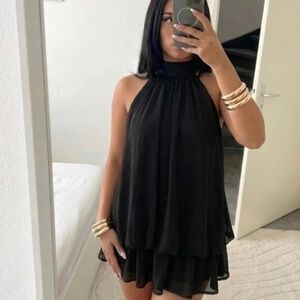 Black h&m mini dress, Size M